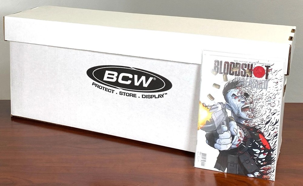 (1x) BCW Long Comic Book Storage Box- Hold 250-300 Current & Silver Comics