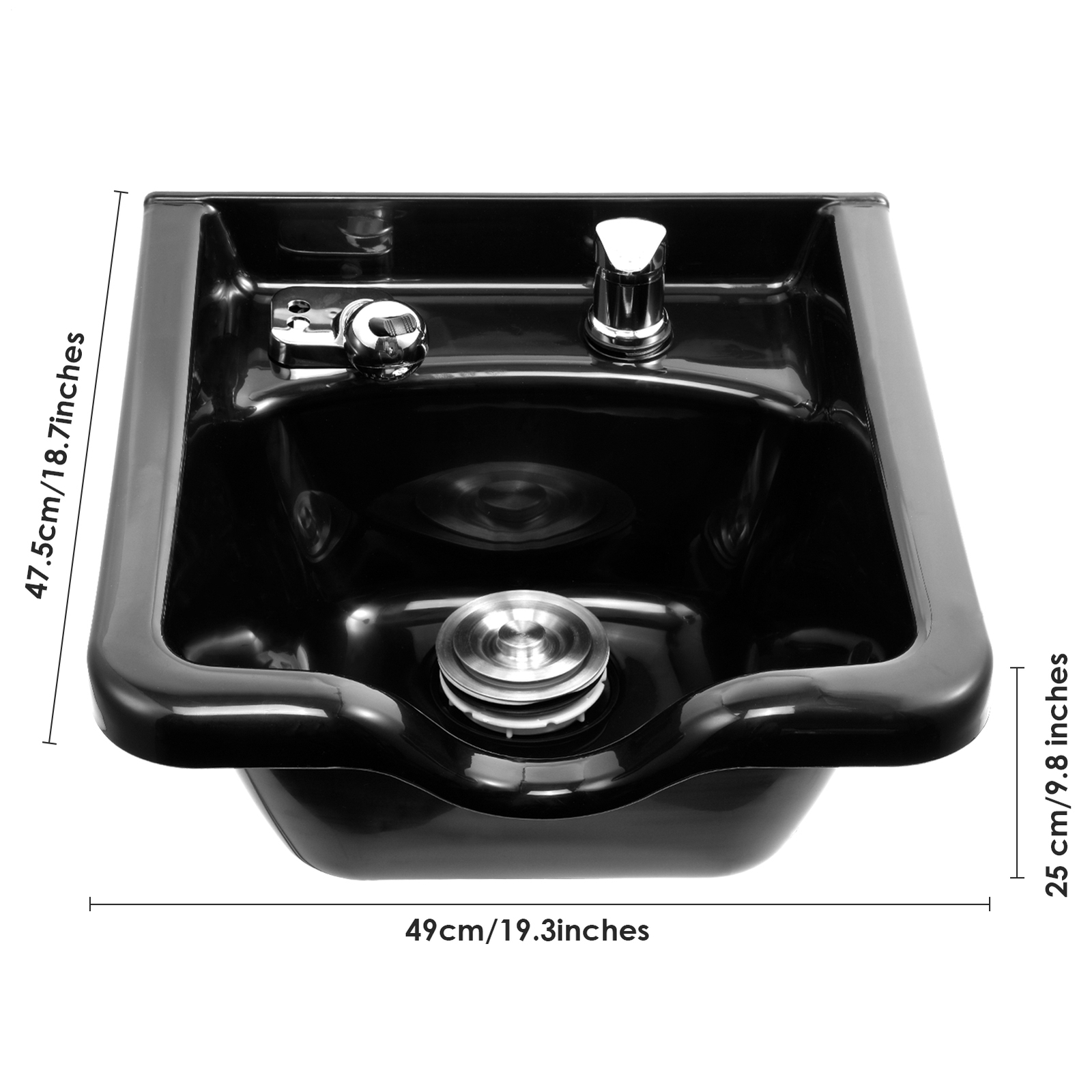 Shampoo Bowl ABS Plastic Salon Spa Hair Sink Beauty Salon Equipment US