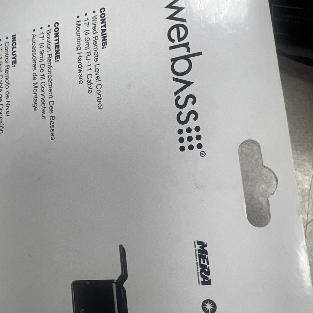 Wired remote level control PB-Gain1 Powe Bass
