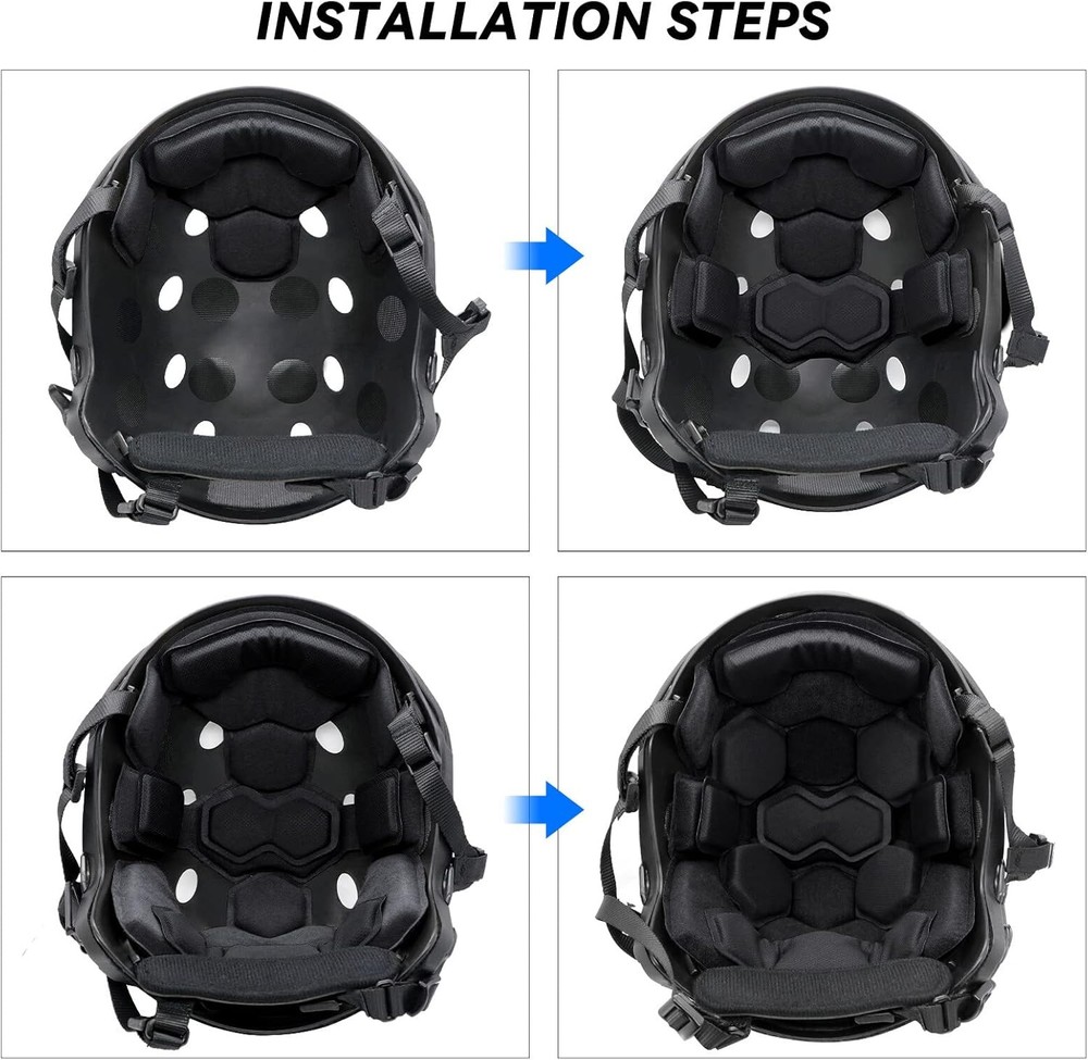Tactical Helmet Liner—Universal Replacement Liner with Built-in Memory Foam