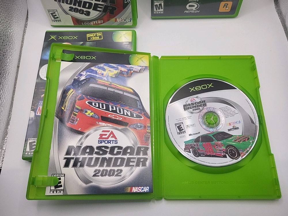 Original Xbox Controller Bundle 2 Controllers DVD Remote + 11 Games Lot Tested