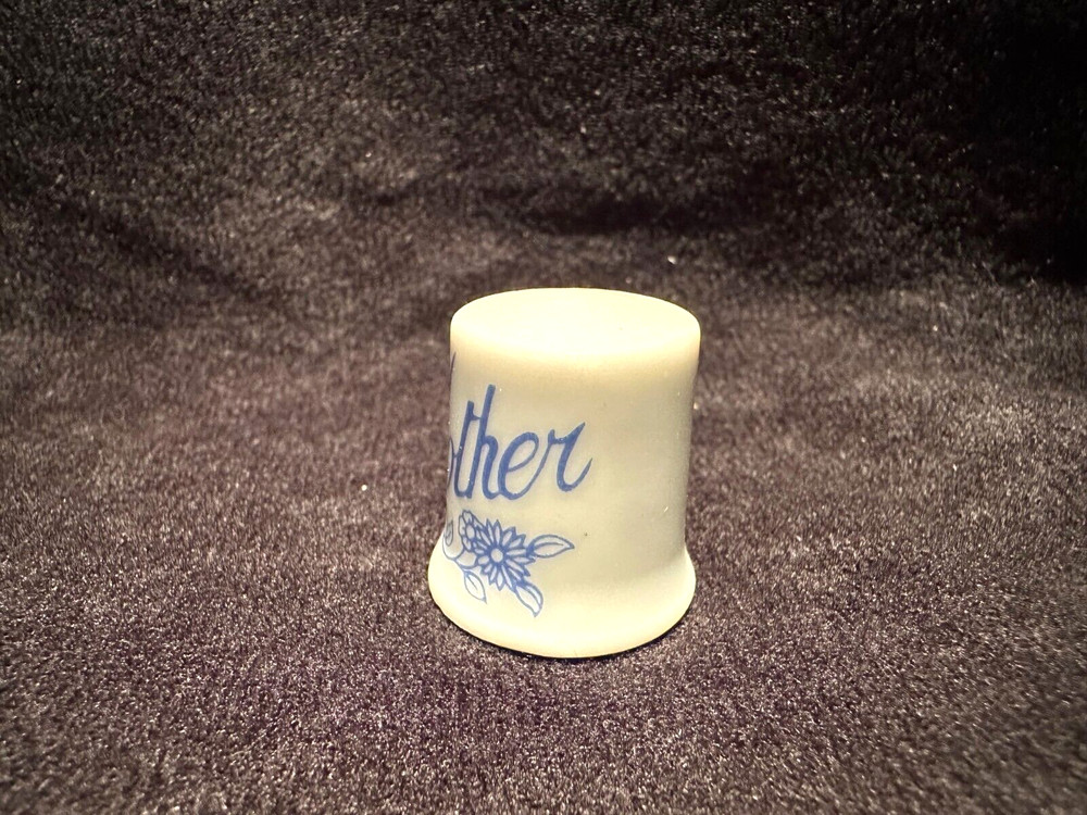 Vintage Porcelain Thimble Mother