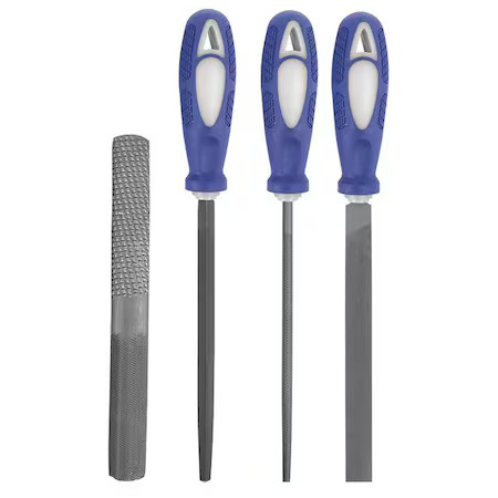 Westward 10Z757 Hand File Set, Bastard/Smooth, 4 Pc