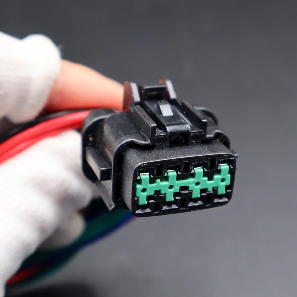LIZAPUS 8-Way Front Headlamp Headlight Connector Plug Compatible with Infinit...