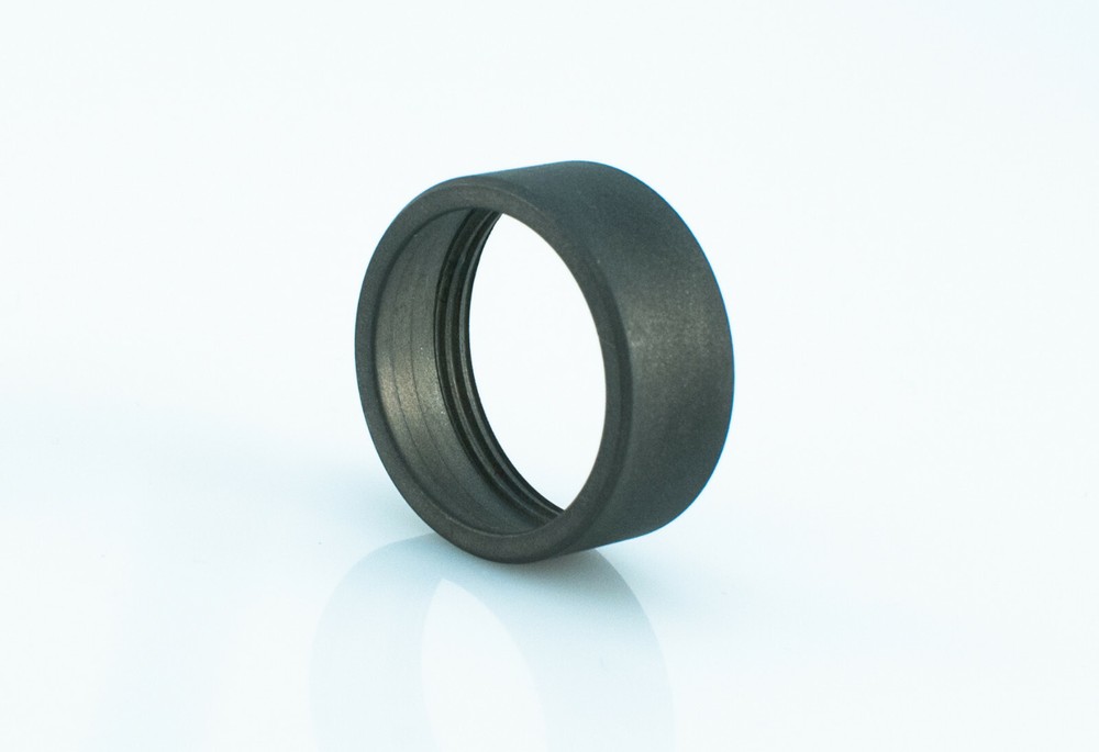 Handmade Titanium Blasted Bezel ring For Surefire E1e, E2e, E2D, KL4 Heads