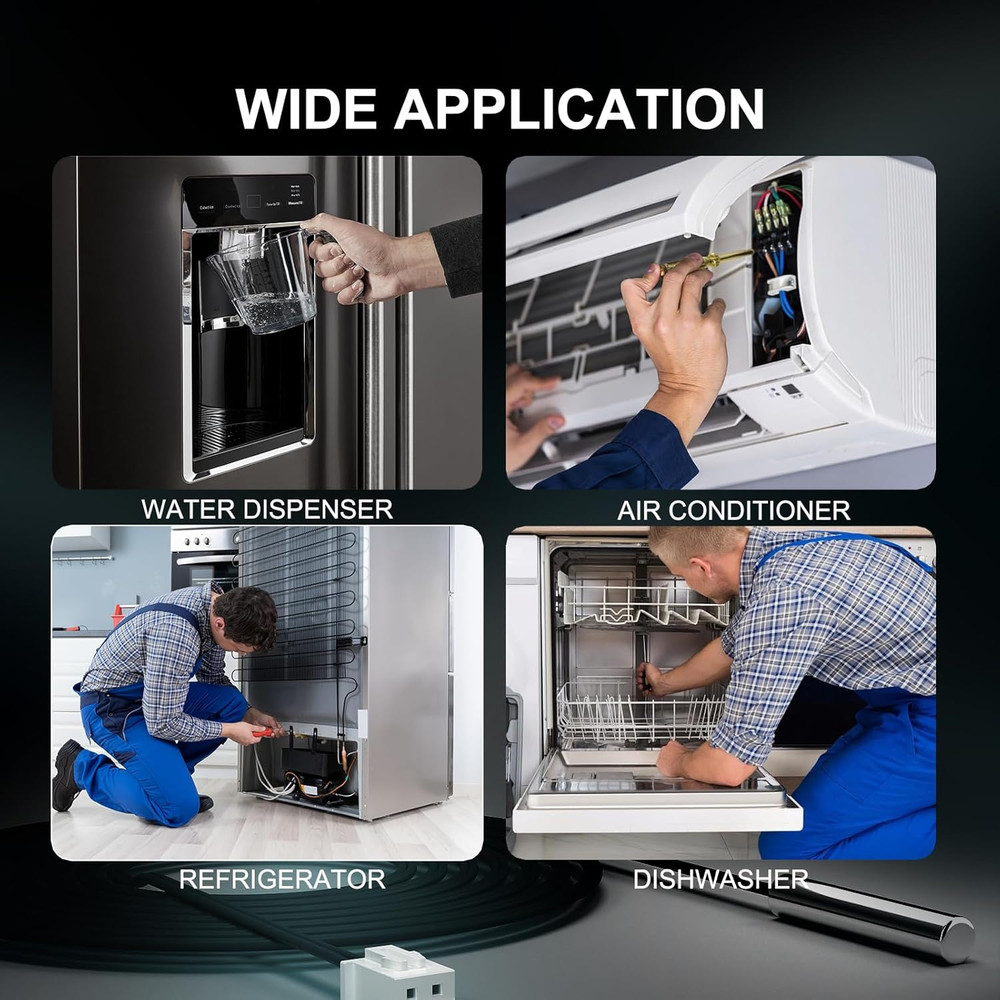 10K Temperature Sensor Probe, 5Pcs 1 Meter Waterproof Temp Sensor Probe, Stainle