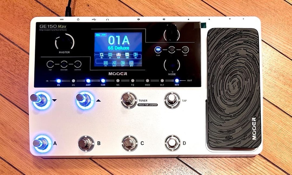 Mooer GE150 Max Multi-Effects Pedal Amp Modeling