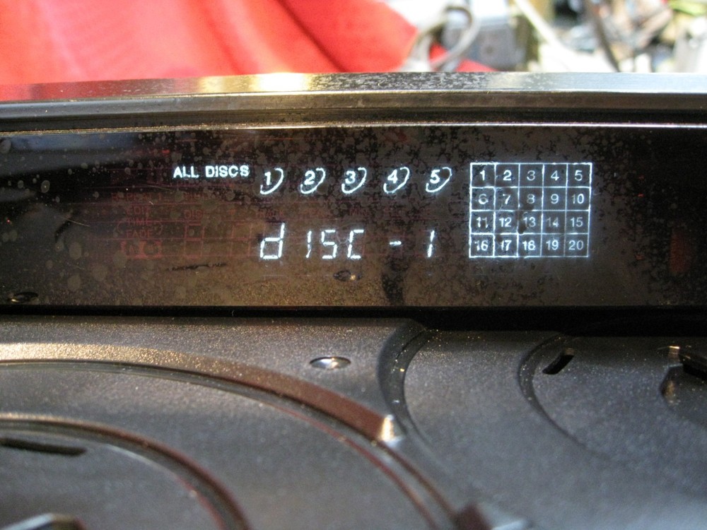 Sony CDP-CE375 5 Disc CD Player Changer Carousel - Working No Remote