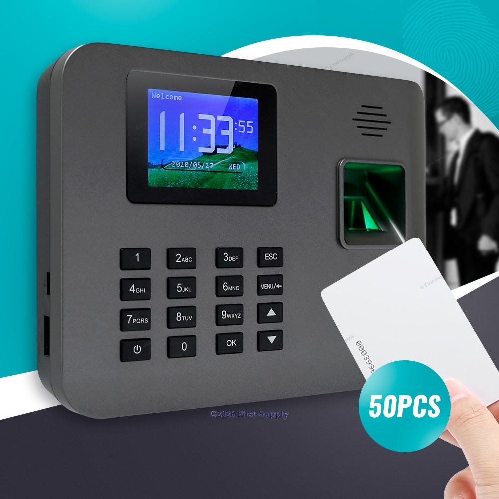 Remote Access Biometric Fingerprint Attendance Time Clock With RFID Card Reader