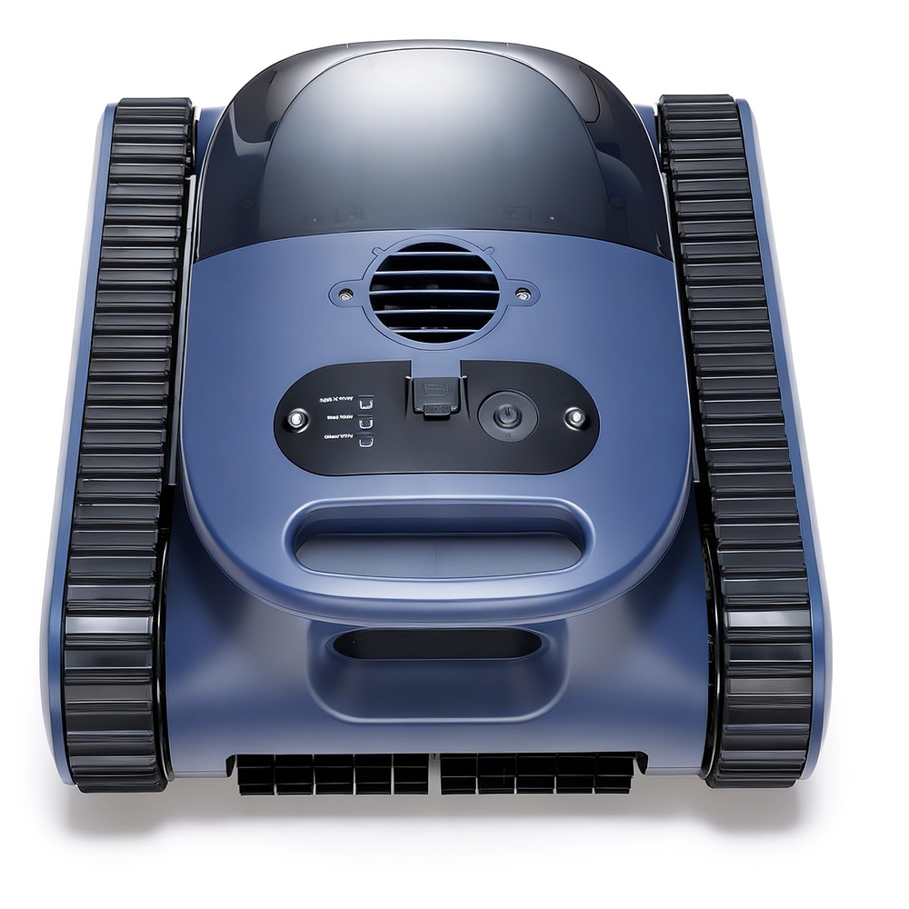Advanced Robotic Pool Vacuum with Track Drive & Precision Sonar Navigation