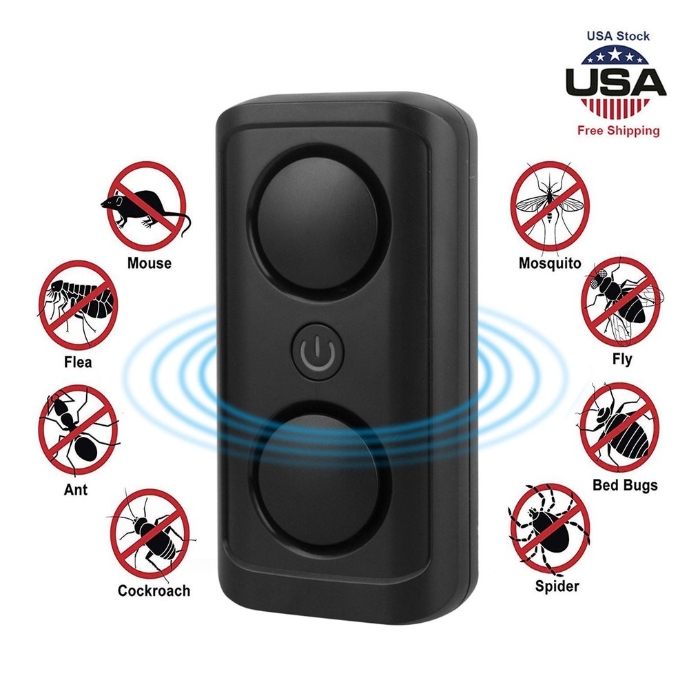 Electronic Ultrasonic Pest Repeller Electromagneti Mouse Rat Spider Roach Killer