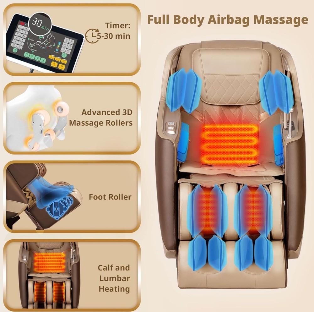 Relaxing Brown Massage Chair