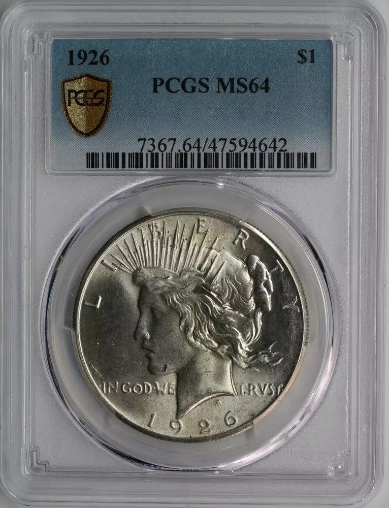 1926 Peace Silver Dollar PCGS MS64