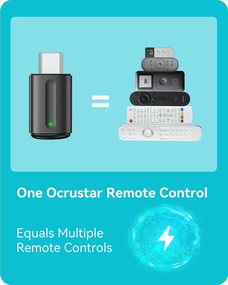 Universal Remote Control Adapter for Type-C IOS & Android, Black