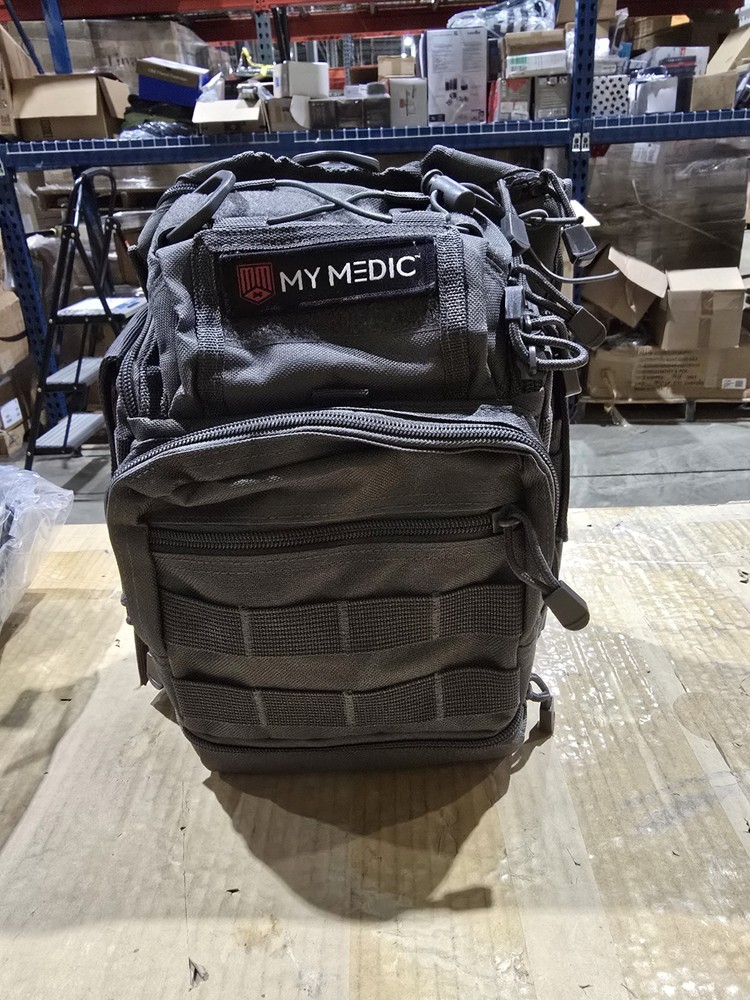 My Medic The Recon First Aid Kit, Basic Survival Backpack, Gray - 7 Compartments