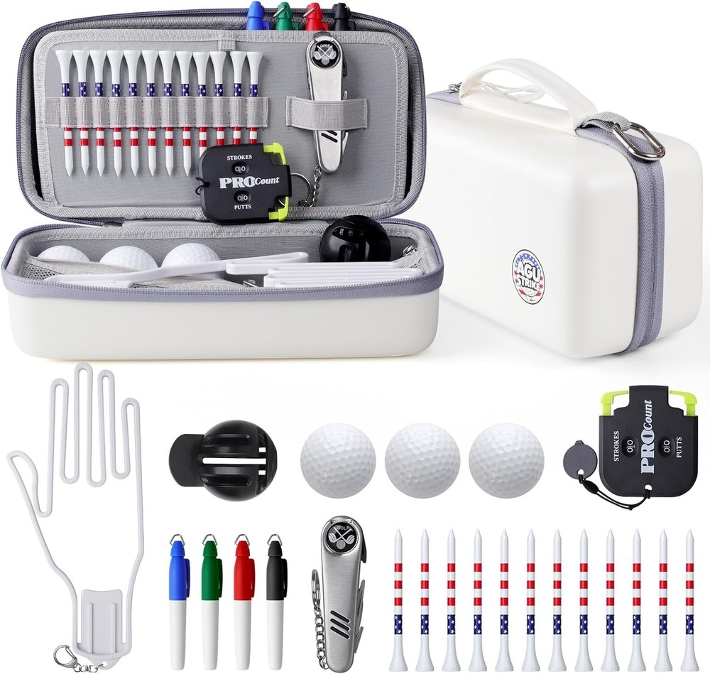 23-Piece Golf Accessories Set with Customizable EVA Case – Gift Ready