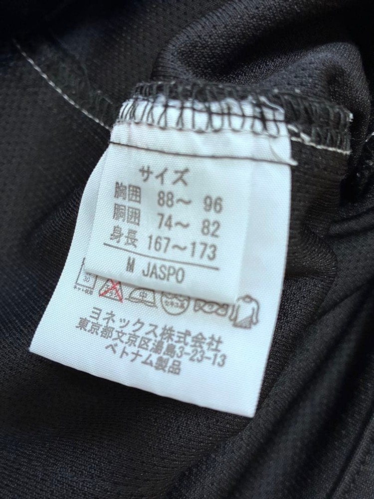 YONEX zip up jersey black/white size M