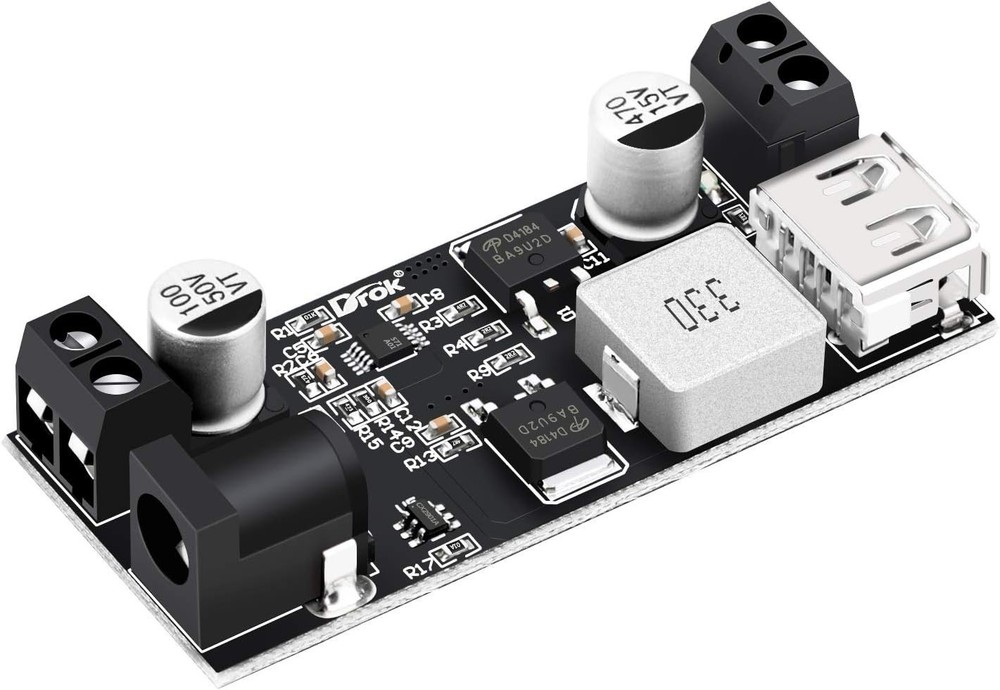 Synchronous Rectification Buck Converter 12V to 5V - High Efficiency Module