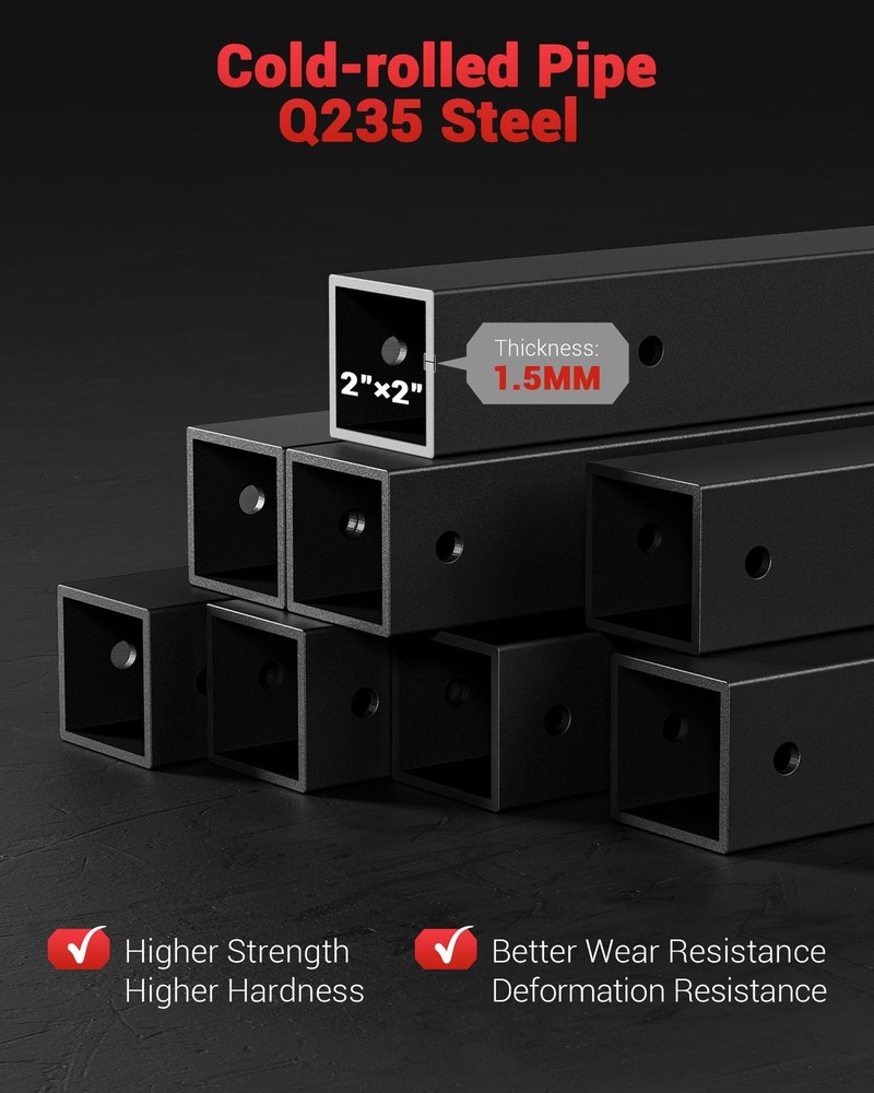 Power Cage Power Rack Multi-Function Squat Rack with Pulley System for Home Gym