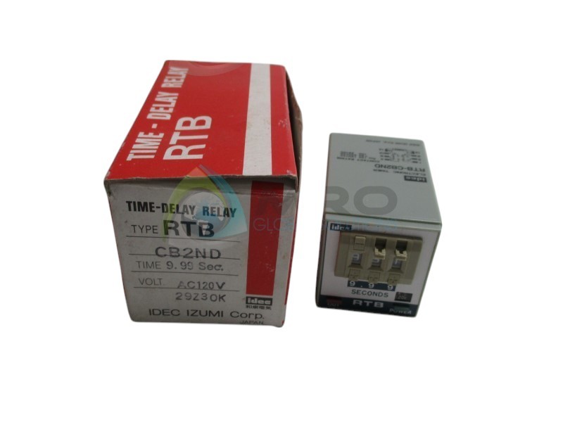IDEC RTB-CB2ND TIME-DELAY RELAY 9.99sec.  NSMP