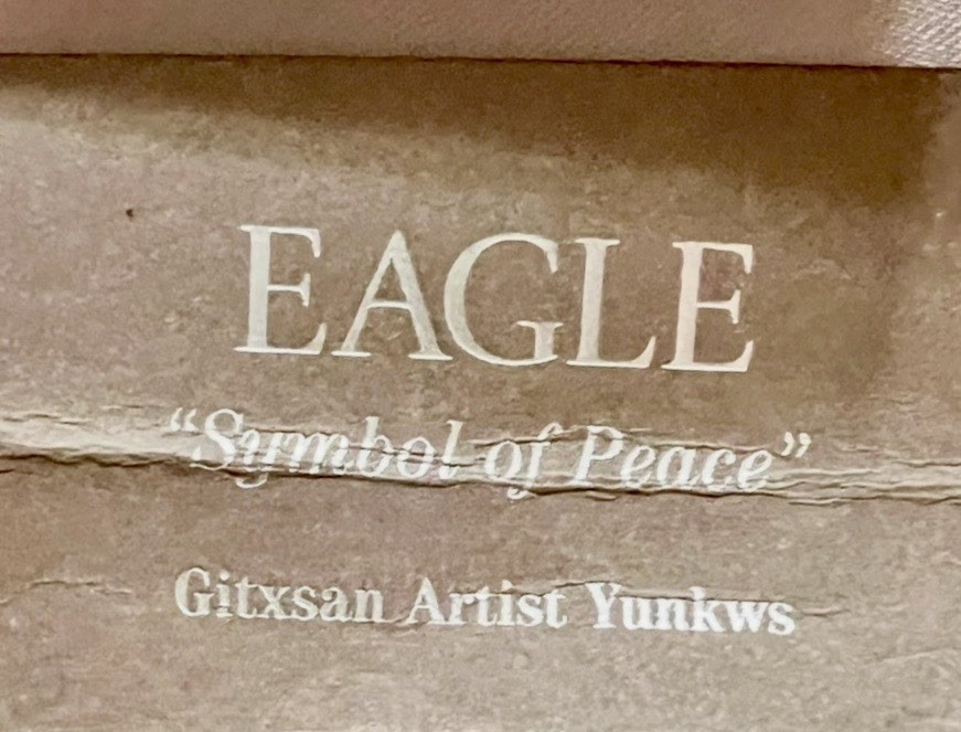 NATIVE AMERICAN GITXSAN Artist DANIEL YUNKWS Silver Metal LETTER OPENER Canada