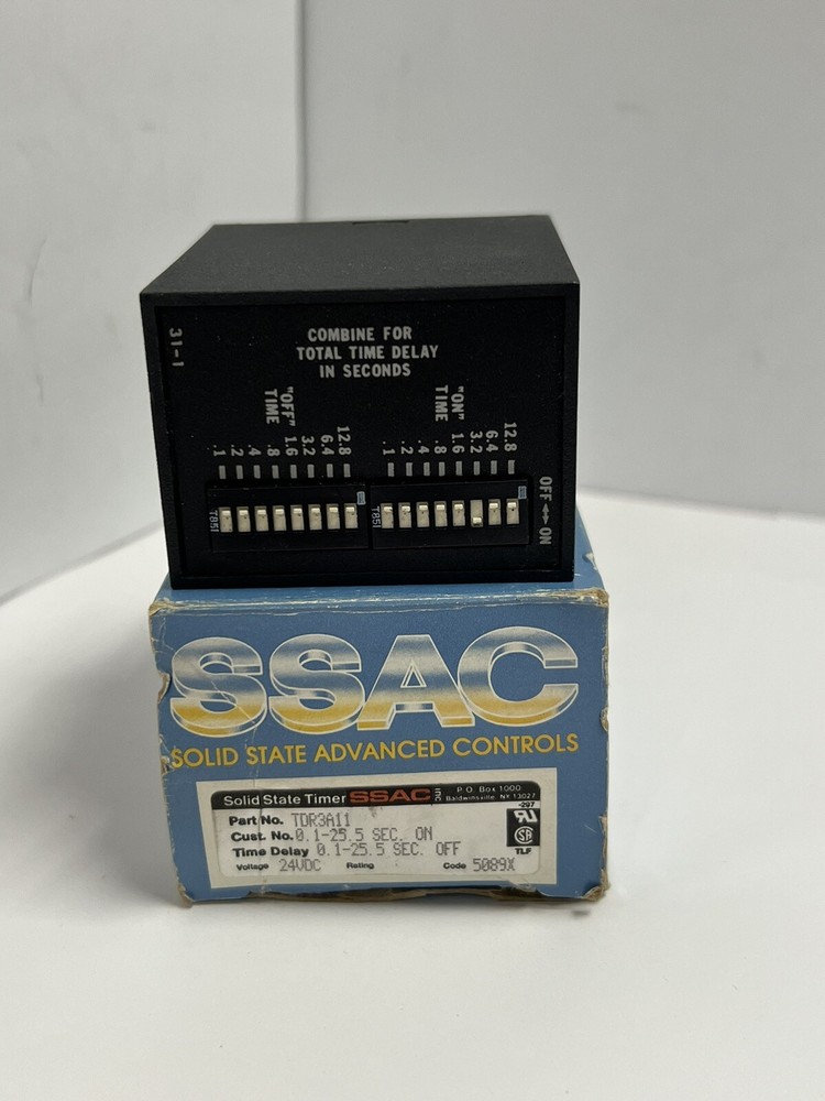 NEW SSAC TDR3A11 TIME DELAY RELAY