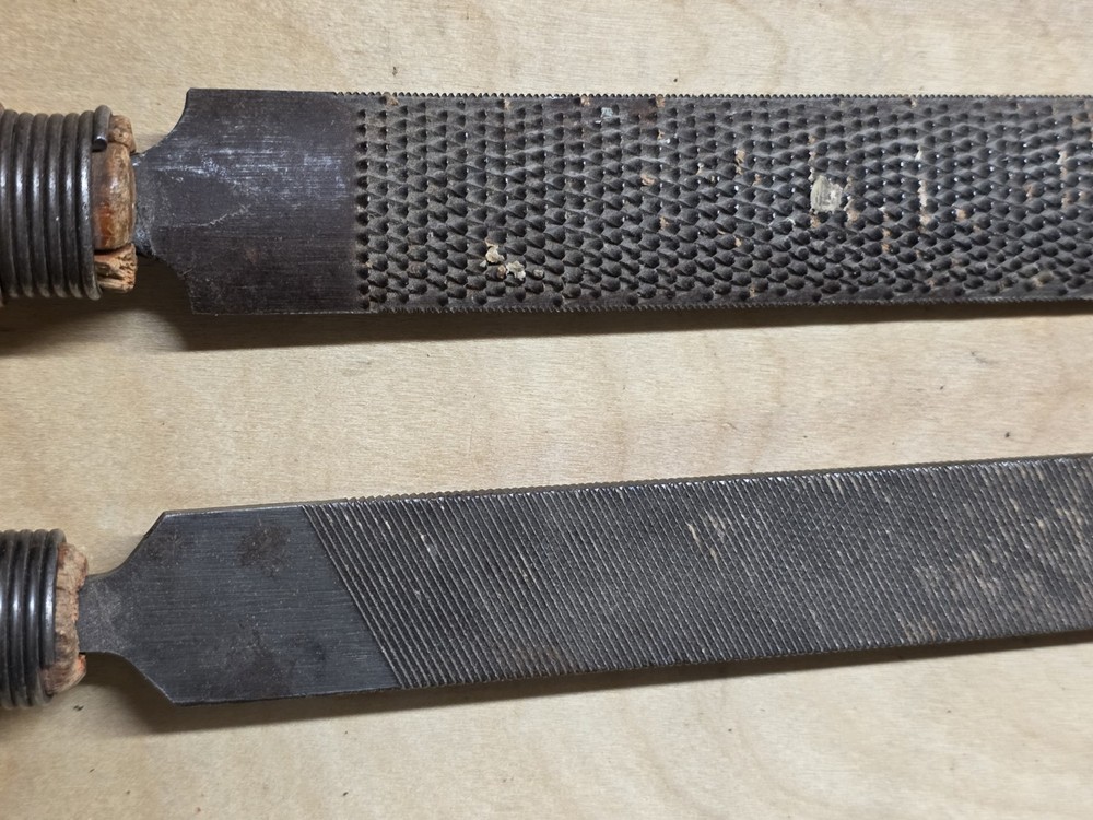 Vintage Flat & Half-Round File Set