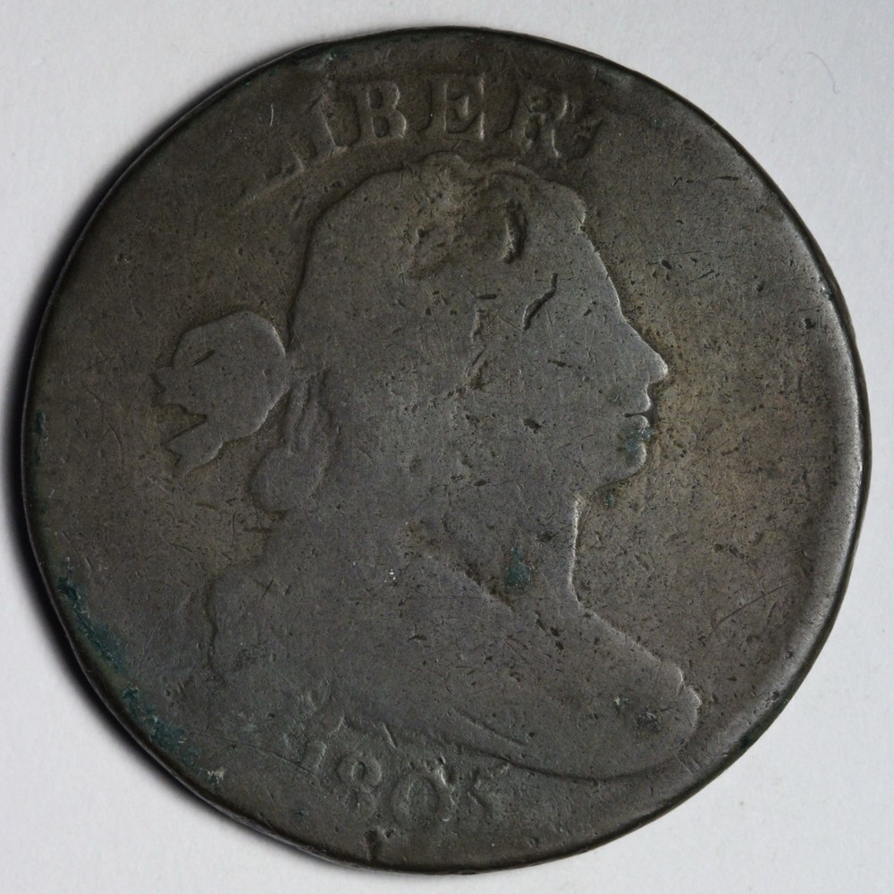 1805 Draped Bust Large Cent GOOD/VG E113 OKLM