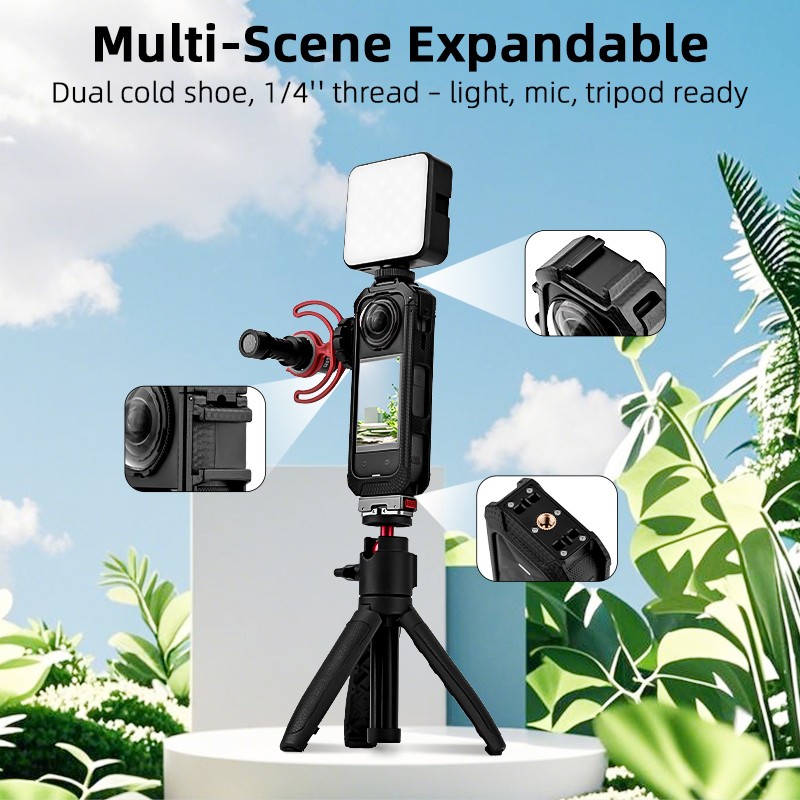 Camera Locking Protective Bezel Quick Release Expanding Bezel For Insta360 X5