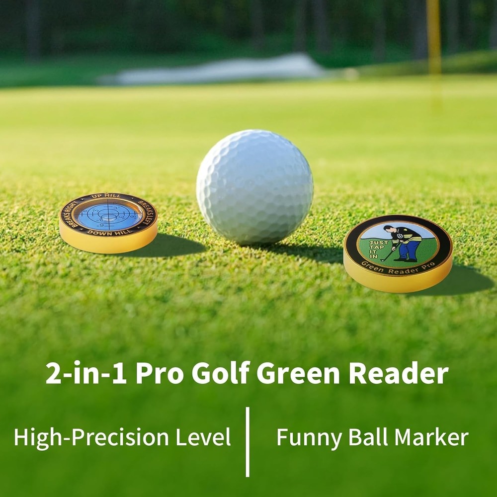 High Precision Golf Green Reader Funny Ball Marker Golf Putt Training Aid Bub...