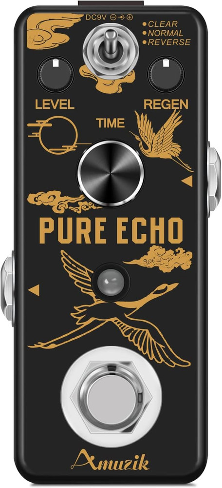 Pure Echo Guitar Effect Pedal Analog Digital Delay Effects Pedals for Clear Norm