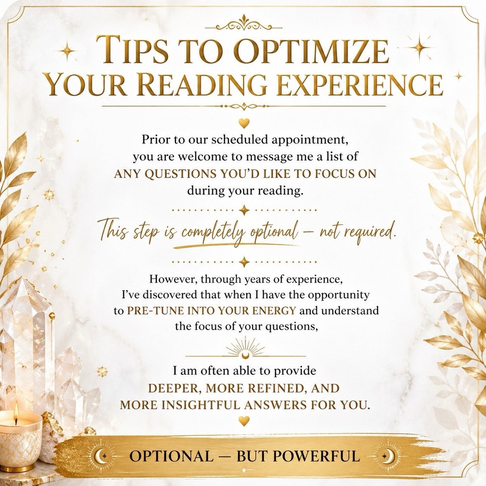 General Psychic Reading No Tools SAME DAY Clarity Guidance Future