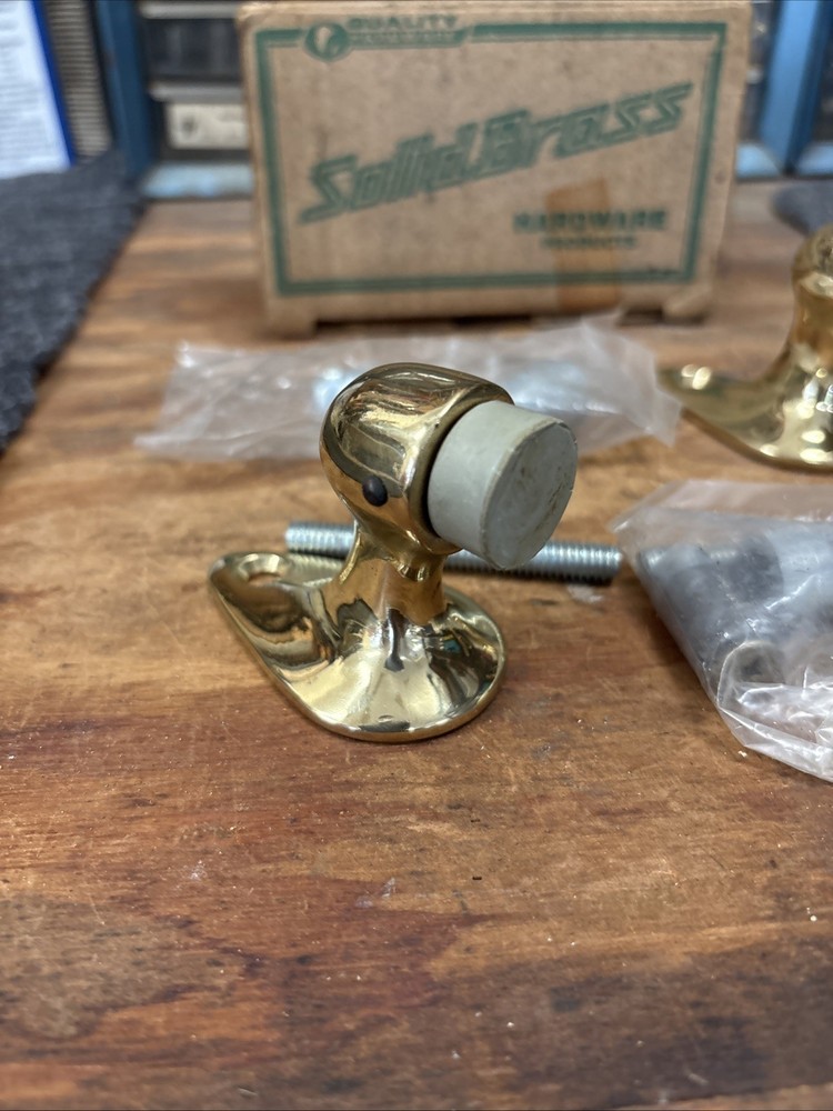 Solid Brass Floor Mounted Door Bumpers Stops