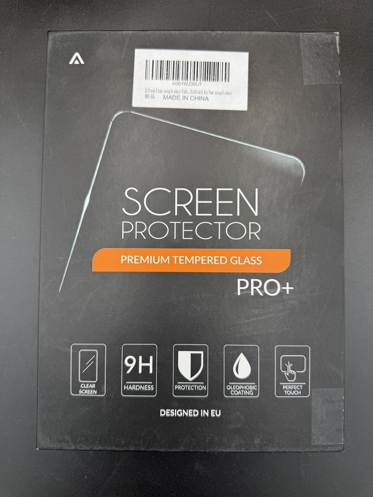 2 Pack Samsung Galaxy Tab Screen Protector Tempered Premium Glass