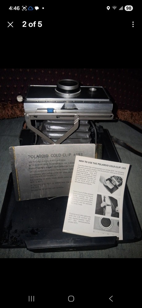 vintage polaroid land camera automatic 100