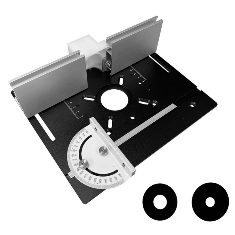 Multifunctional Aluminum Router Workbench Insert Plate for Woodworking Projects