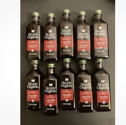 Simply Organic Vanilla Extract 4 Fl Oz Madagascar Bourbon  Organic Lot Of 10