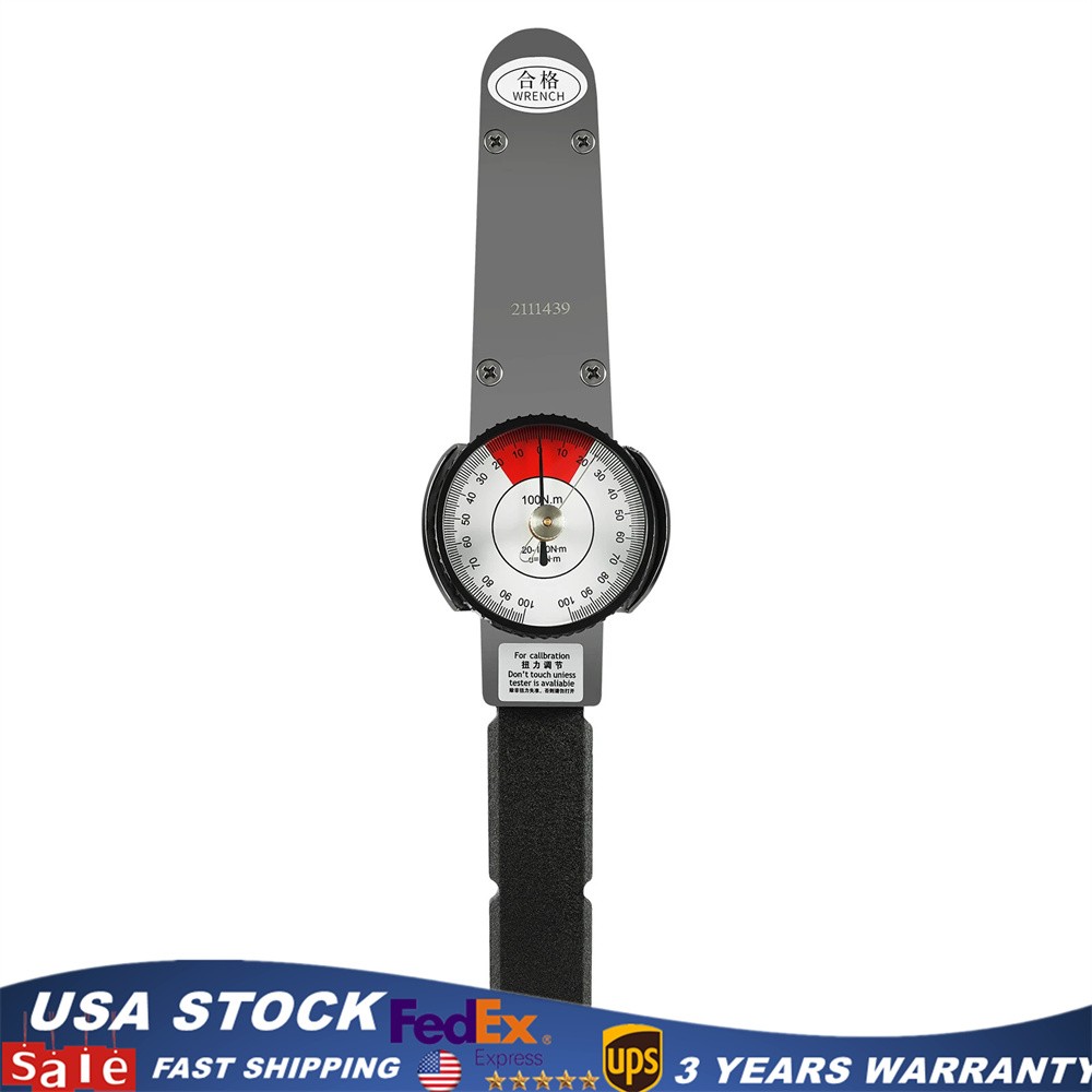High Precision Dial Indicator Torque Wrench Indicating Torque meter Wrench100n.m