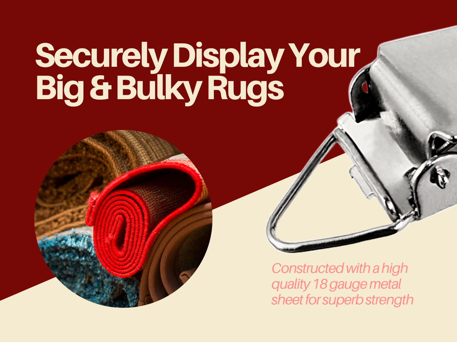 Triangle Back Hanging Clips Chrome Pack of 10 WISELINKERS