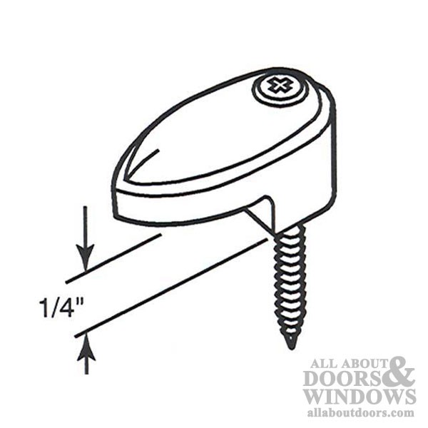 Plastic Mirror Clip 1/4 Inch