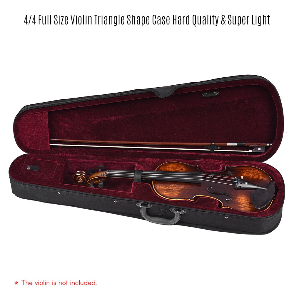 Professional 4/4 Full Size Violin Triangle Shape Case Box Hard & Super Light