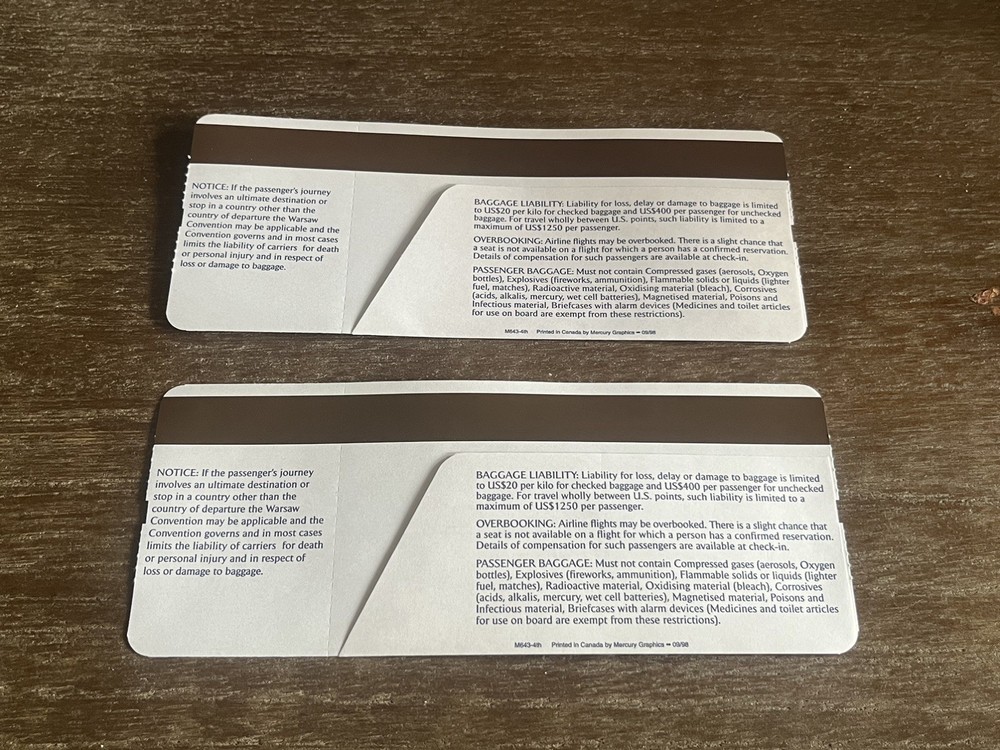 Concorde Boarding Pass Blank