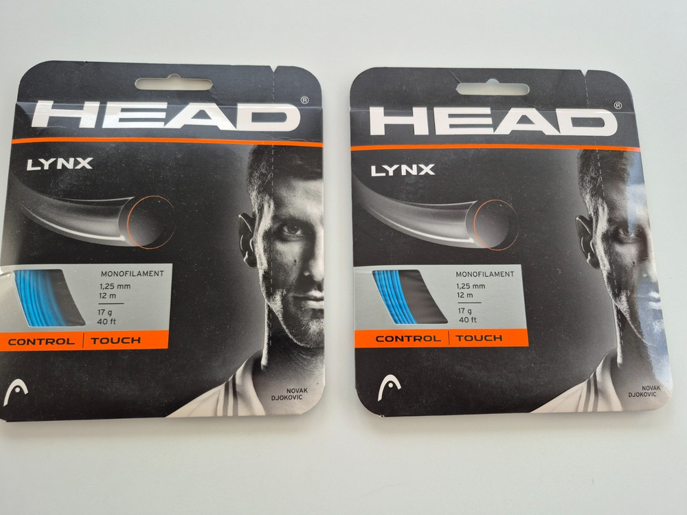 2 sets Head Lynx 17 Blue Tennis String