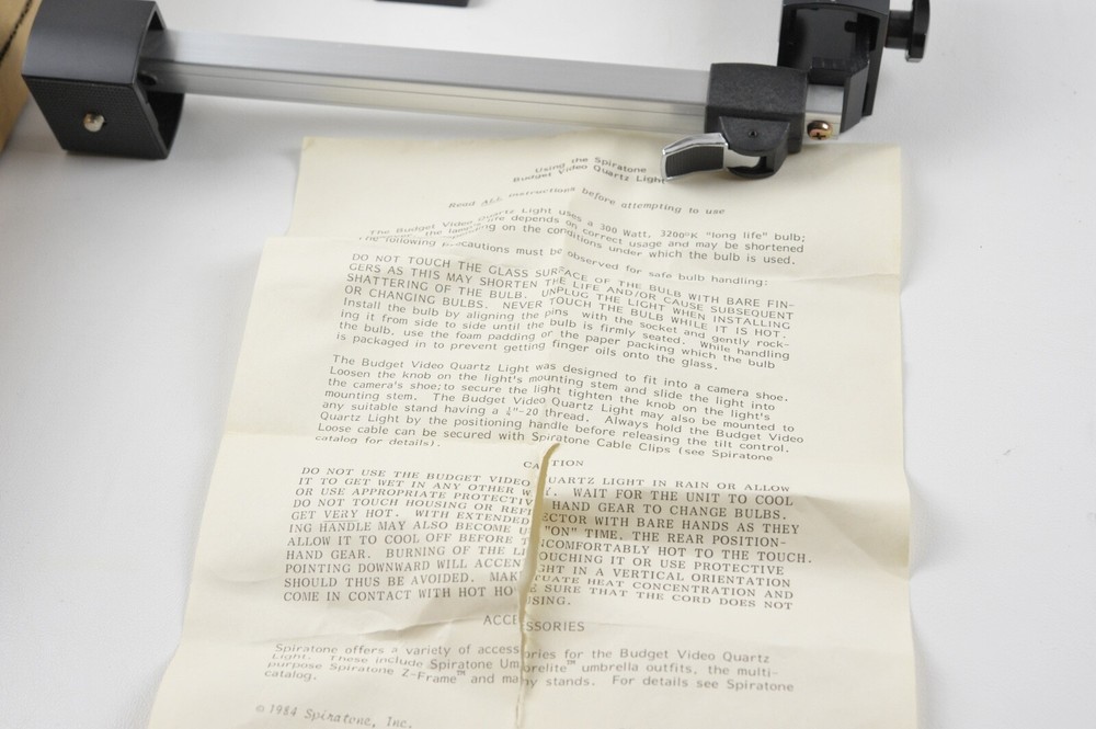 SPIRATONE VIDEO LIGHT BRACKET