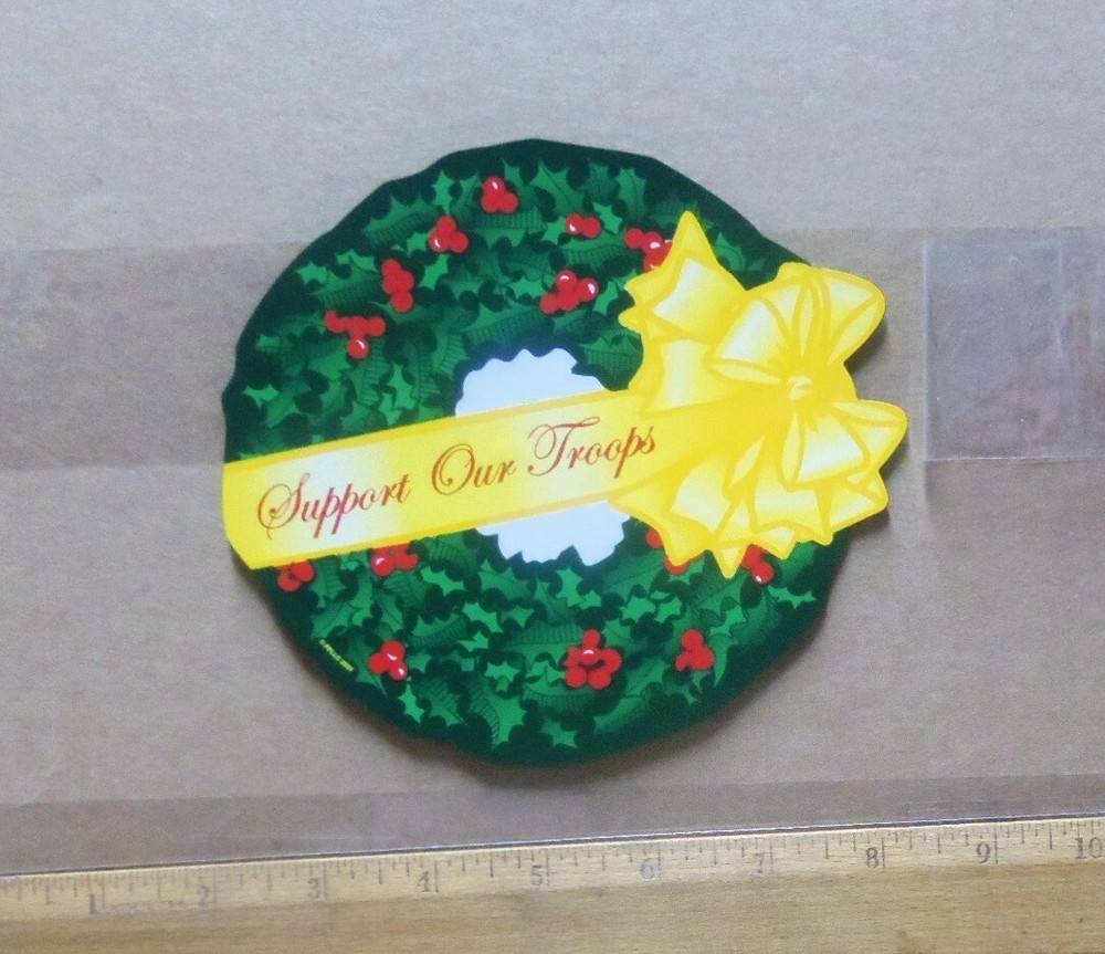 Support Our Troops Wreath - XLarge Magnet