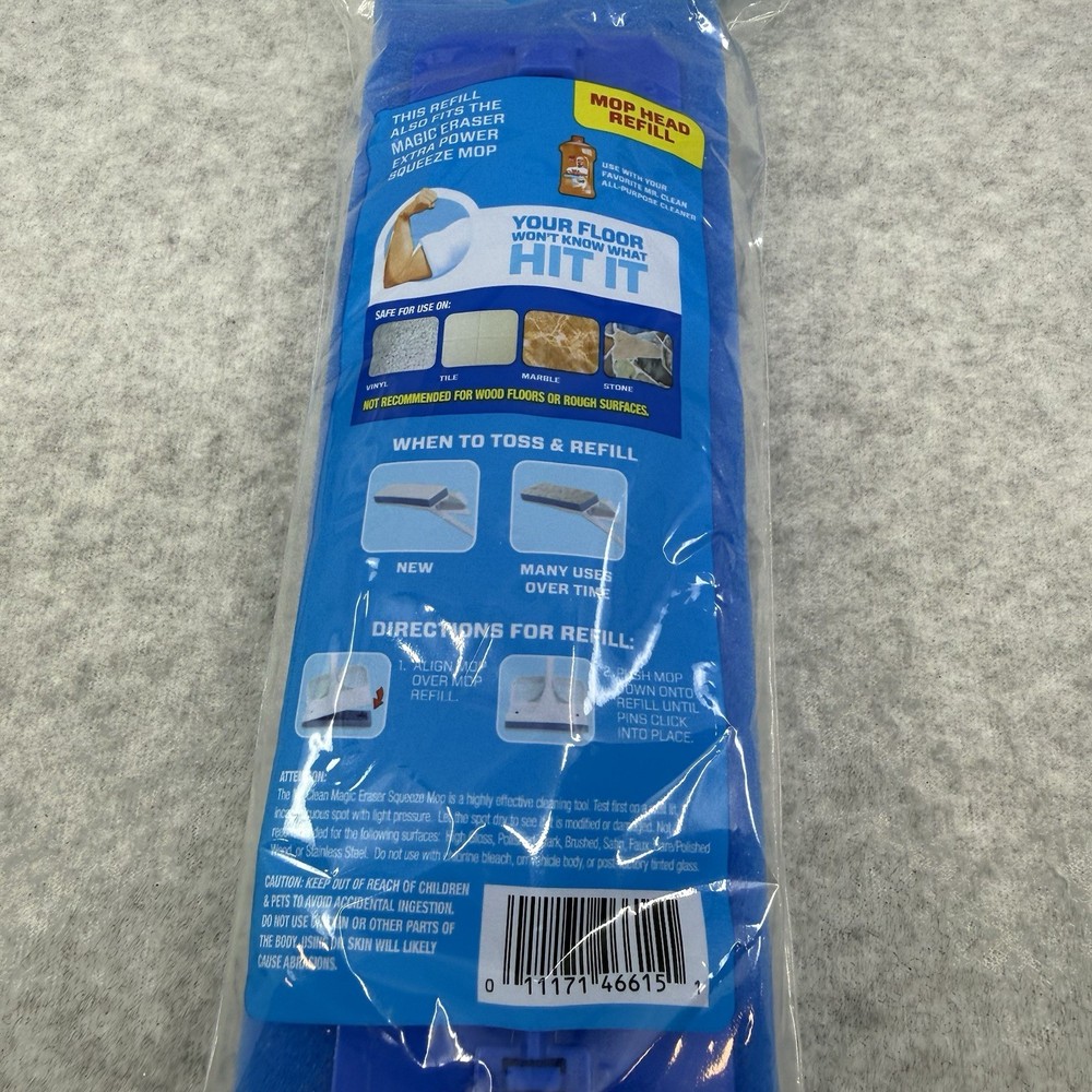 Mr. Clean Magic Eraser Mop Refill Type A Replacement Sponge 446615 New Sealed