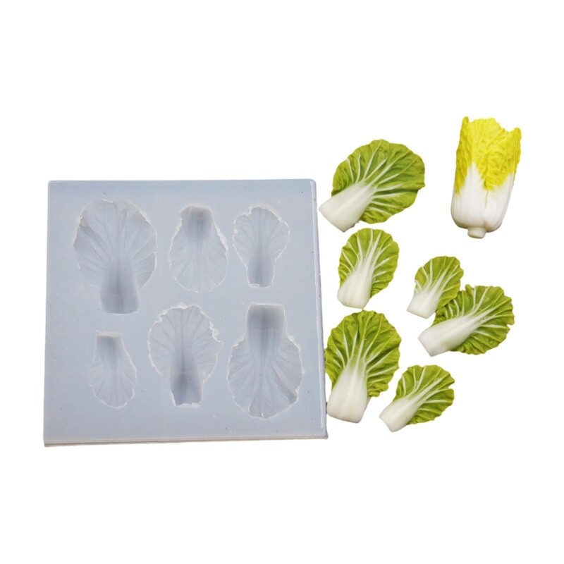 Flexible Silicone Mould for Creating Miniature Cabbage Leaves