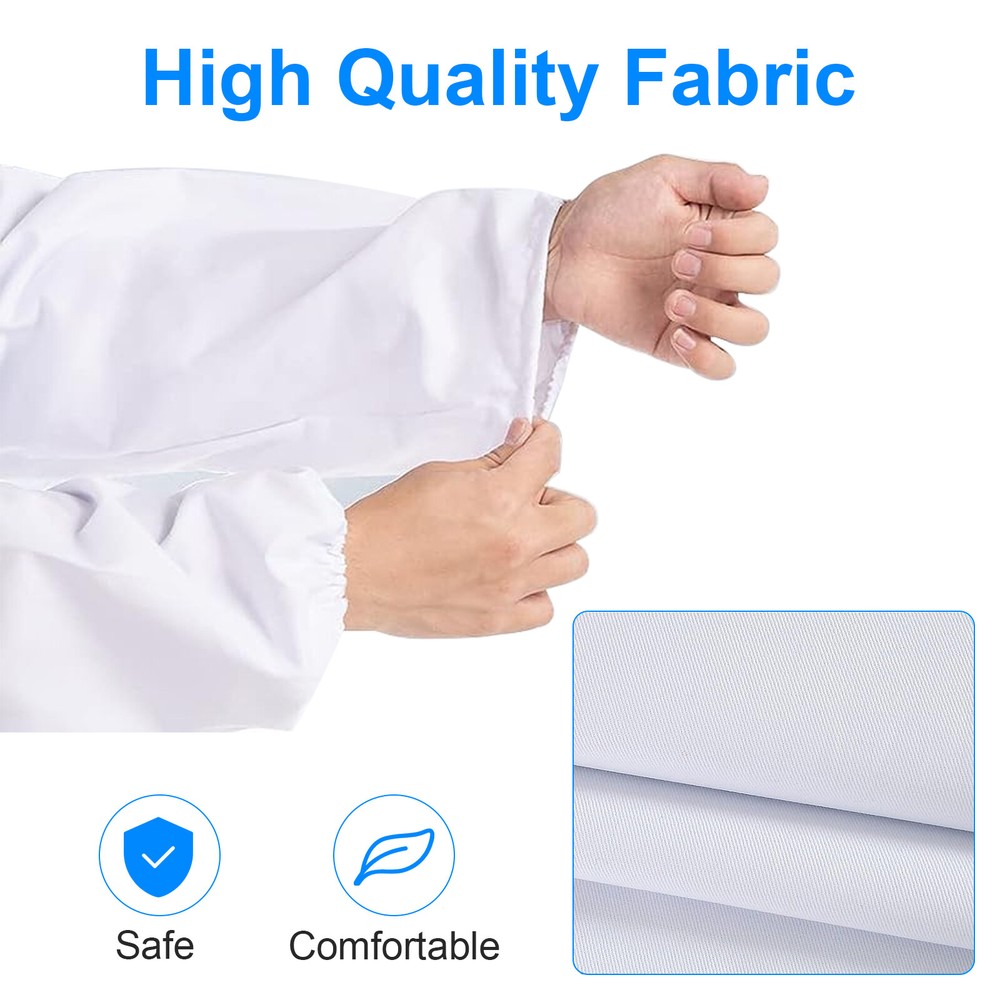 Beekeeping Protective Jacket Veil Suit + Beekeeping Long Sleeve Gloves Set