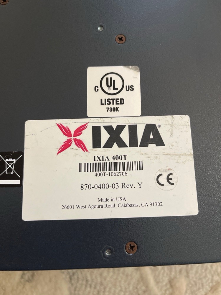 Ixia 400T Traffic Generator Performance Analyzer w/ Modules – Powers On