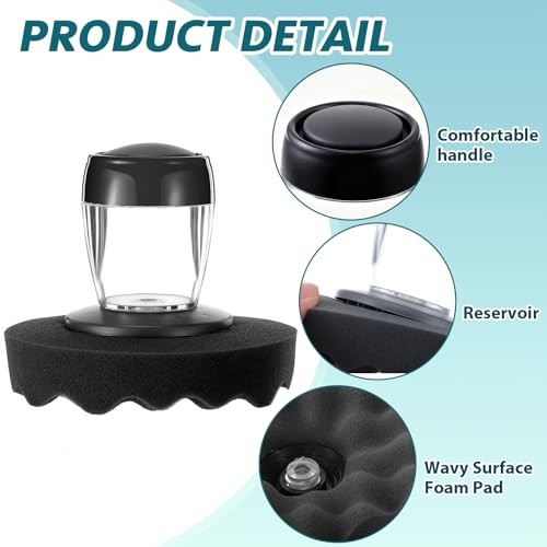 Pack Large Tire Shine Applicator Reusable, Tire Dressing Cleaner Applicator 2